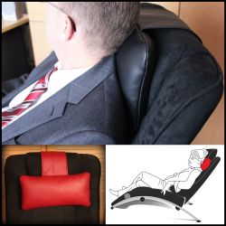 Leder Nackenkissen mit Gewicht