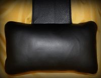 Karawunzlator - DAS Echtleder Nackenkissen 35x20 cm in der Farbe Schwarz
