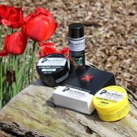 Verschiedene Lederpflegeprodukte