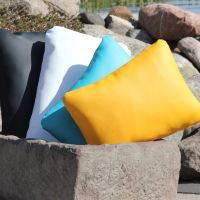 Kunstlederkissen Hülle in vielen Farben und Größen, Rückenkissen