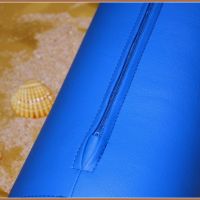 Kunstlederrolle Reißverschluss und Steppnaht