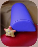 Nackenhalbrolle aus Kunstleder