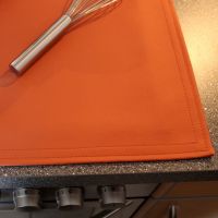 Kunstleder Herdabdeckung Abdeckung Steppnähte im Detail