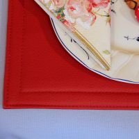 Double Dänzer Tischset 40x30 Kunstleder Rückseite